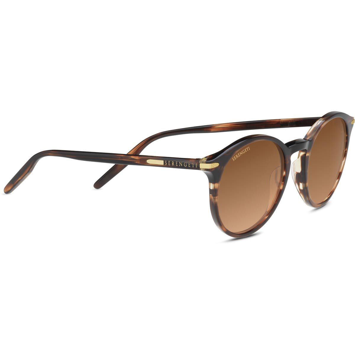 LEONORA, Shiny Striped Brown-Mineral Polarized Drivers Gradient Cat 2 to 3, hi-res image number null
